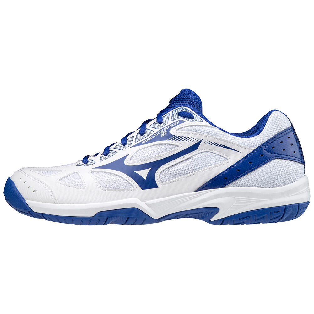 Tenis Para Voleibol Mizuno Cyclone Speed 2 Para Hombre Blancos/Azules 6013927-QW